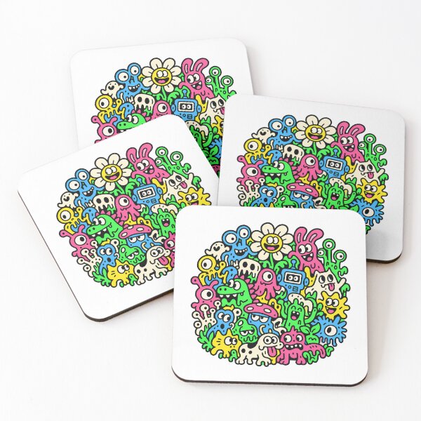 Item preview, Weird Creature Universe Colorful Doodle Monsters designed and sold by Thai Vibe Studio.