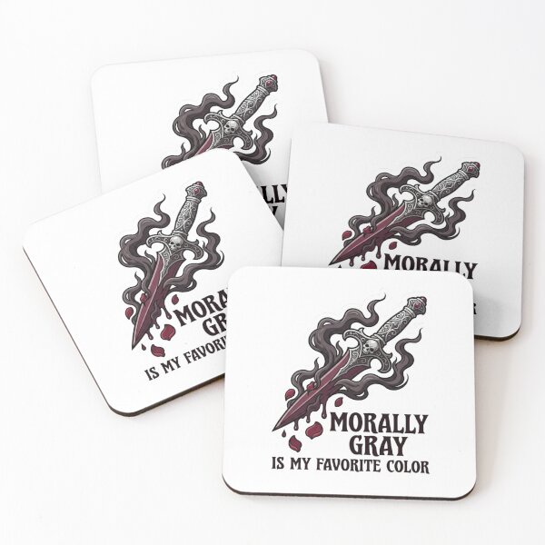 Item preview, Morally Gray Is My Favorite Color Gothic Fantasy Dagger BookTok Romance Reader designed and sold by raedattia.
