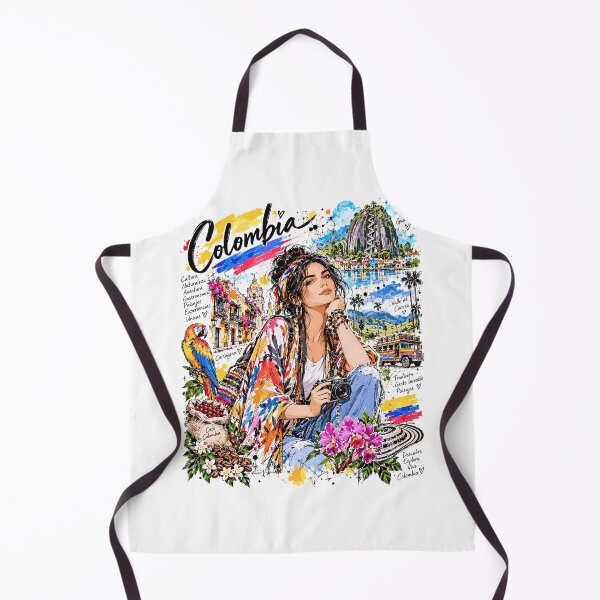 Item preview, Colombia Travel and Culture Illustration designed and sold by EdwinkOne.
