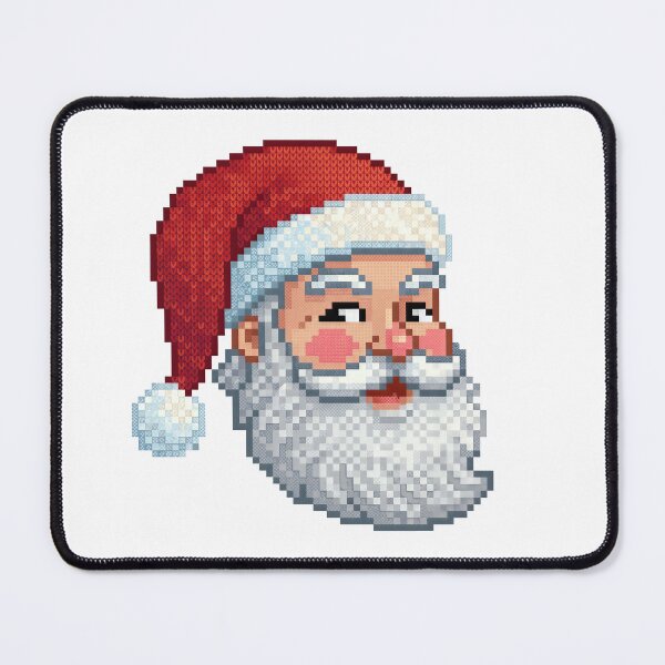 Item preview, Knitted Pixel Art Santa Claus Head designed and sold by VFXguy.
