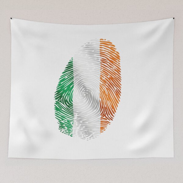 Item preview, Irish Flag Fingerprint – Ireland National Pride Design designed and sold by Crickb6783.