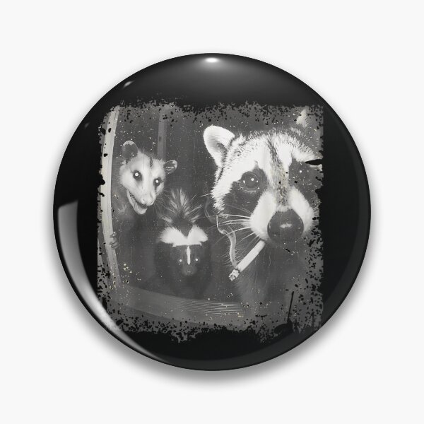Item preview, Trash Panda Night Crew Vintage Raccoon Opossum Skunk designed and sold by GiftArtfuuArt.