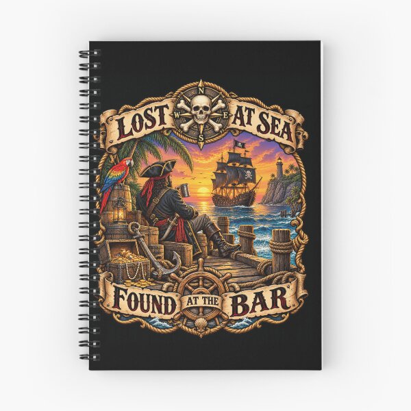 Item preview, Lost at Sea Found at the Bar Pirate Life designed and sold by anapldv.
