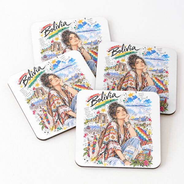 Item preview, Bolivia Travel and Andean Culture Illustration designed and sold by EdwinkOne.