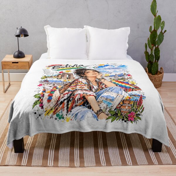 Item preview, Bolivia Travel and Andean Culture Illustration designed and sold by EdwinkOne.