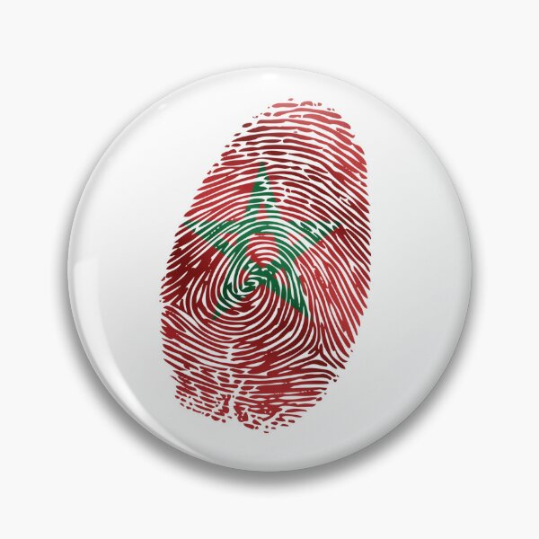 Item preview, Moroccan Flag Fingerprint – Morocco National Pride Design designed and sold by Crickb6783.