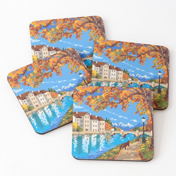 Item preview, Zurich, Where the City Meets the Lake WORLD TRAVEL PIXEL ART designed and sold by travelgorgor.