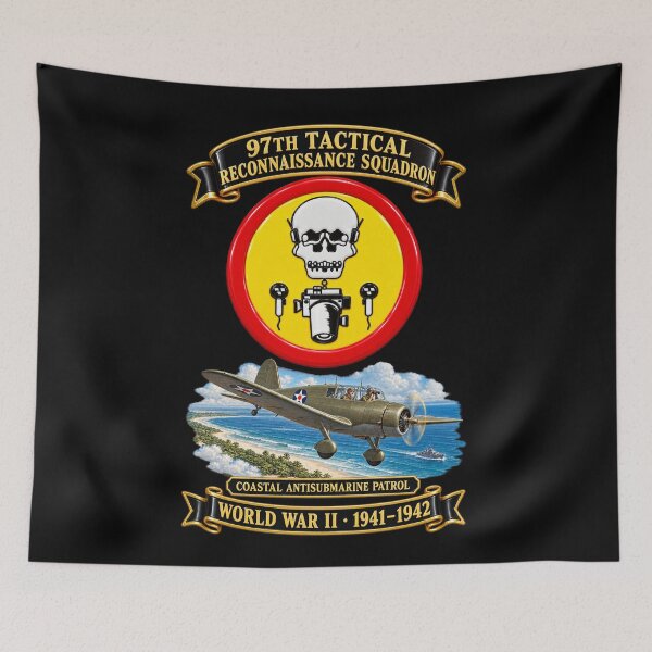 Item preview, AAC - 97th Tactical Reconnaissance Squadron- SSI - w Patrol Scene - 3D - Transparent designed and sold by Military Insignia Products.