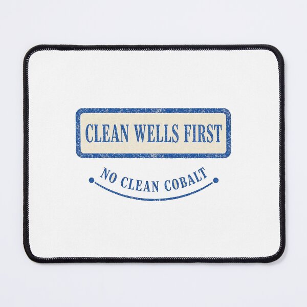 Item preview, Clean Wells First - No Clean Cobalt Aid Stamp designed and sold by The Freedom Forge.