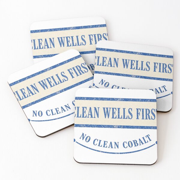Item preview, Clean Wells First - No Clean Cobalt Aid Stamp designed and sold by Acta Diurna Supply.