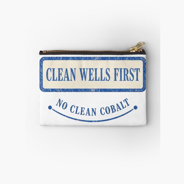 Item preview, Clean Wells First - No Clean Cobalt Aid Stamp designed and sold by The Freedom Forge.