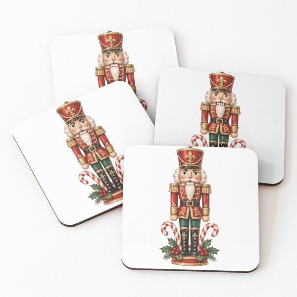 Item preview, Nutcracker and Peppermint Vintage Christmas Art designed and sold by DreamelleStudio.