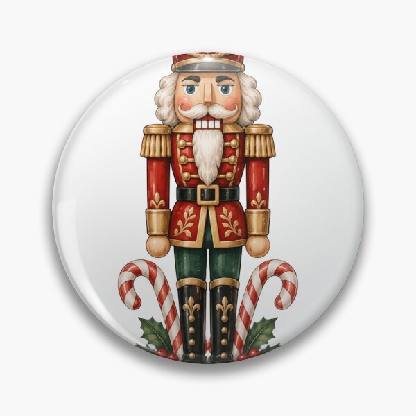 Item preview, Nutcracker and Peppermint Vintage Christmas Art designed and sold by DreamelleStudio.