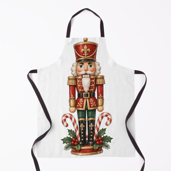 Item preview, Nutcracker and Peppermint Vintage Christmas Art designed and sold by DreamelleStudio.