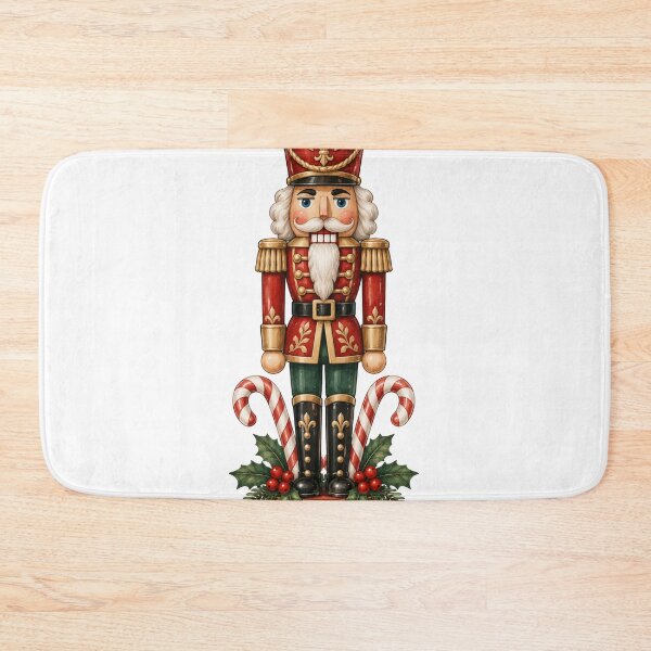 Item preview, Nutcracker and Peppermint Vintage Christmas Art designed and sold by DreamelleStudio.
