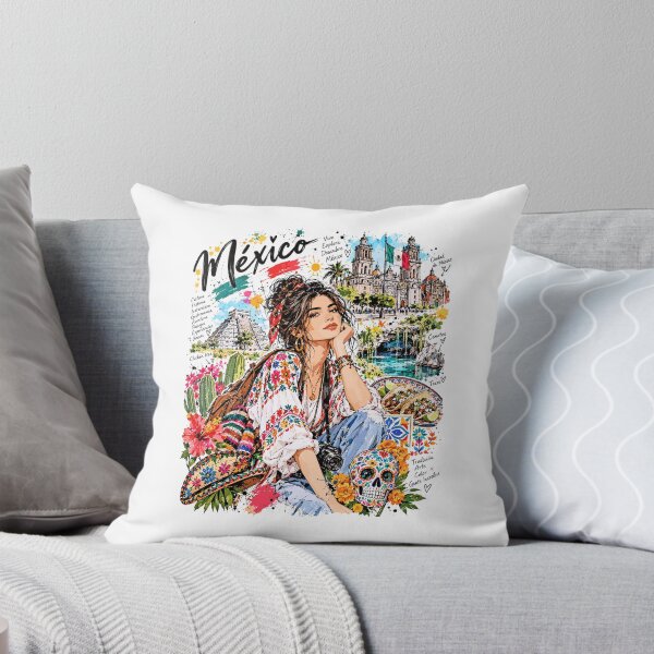 Item preview, Mexico Travel and Culture Illustration designed and sold by EdwinkOne.