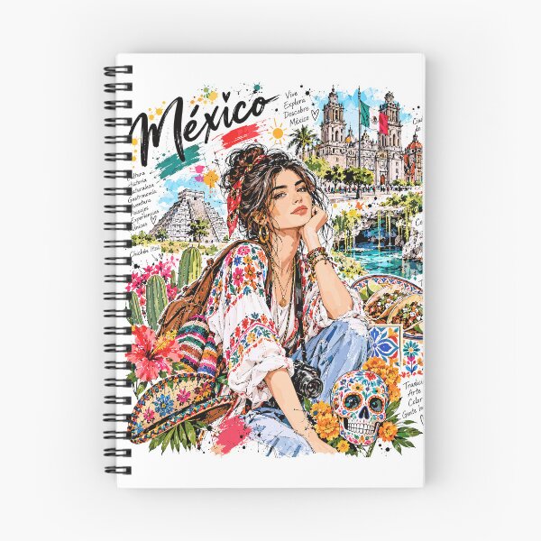 Item preview, Mexico Travel and Culture Illustration designed and sold by EdwinkOne.