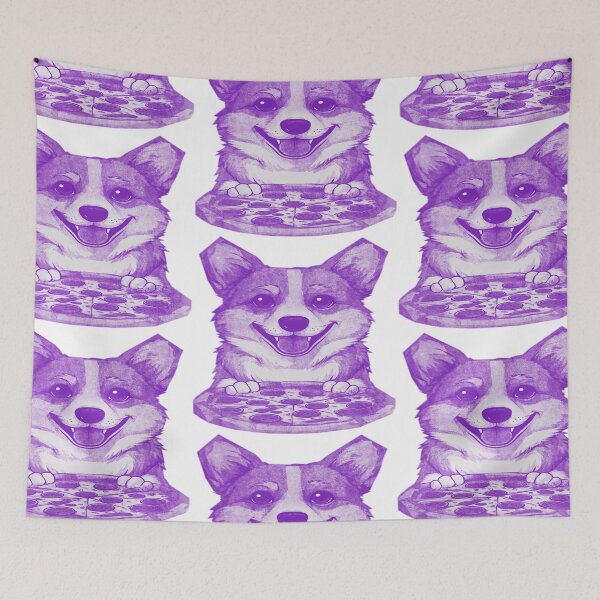 Item preview, Corgi with Pizza designed and sold by kinpirks.