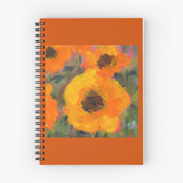 Item preview, Happy Flowers six acrylic paintings designed and sold by KarenKaspar.