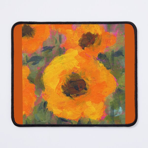 Item preview, Happy Flowers six acrylic paintings designed and sold by KarenKaspar.