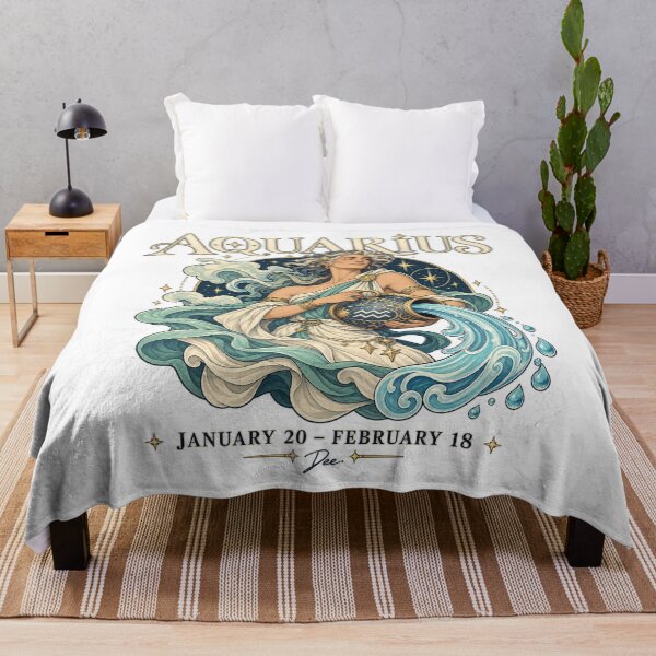 Item preview, Signs of the Zodiac - Aquarius designed and sold by Island Pace Design.