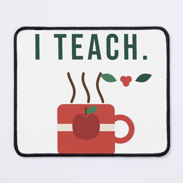 Artikelvorschau, Dear Santa I Teach Just Bring Coffee Funny Teacher entworfen und verkauft von Good Little Days.
