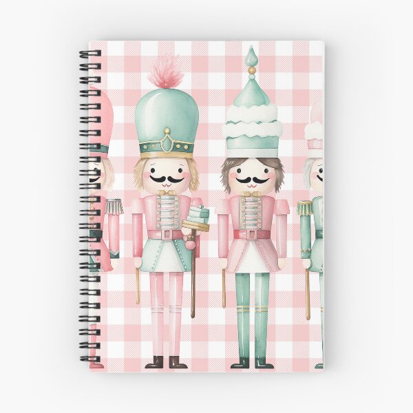 Item preview, Pink Gingham Watercolor Nutcracker Soldiers designed and sold by Feeling Artsy.