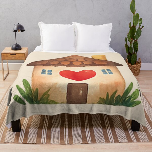 Item preview, Heart House Watercolor Illustration designed and sold by InnerwayStudio.