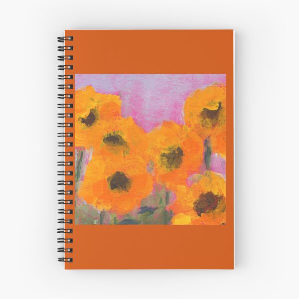 Item preview, Happy Flowers seven acrylic paintings designed and sold by KarenKaspar.