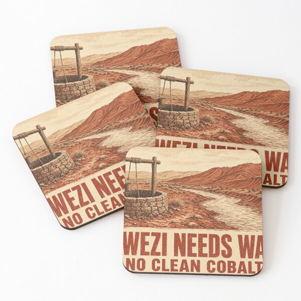 Item preview, Kolwezi Needs Water - No Clean Cobalt Landscape designed and sold by Acta Diurna Supply.