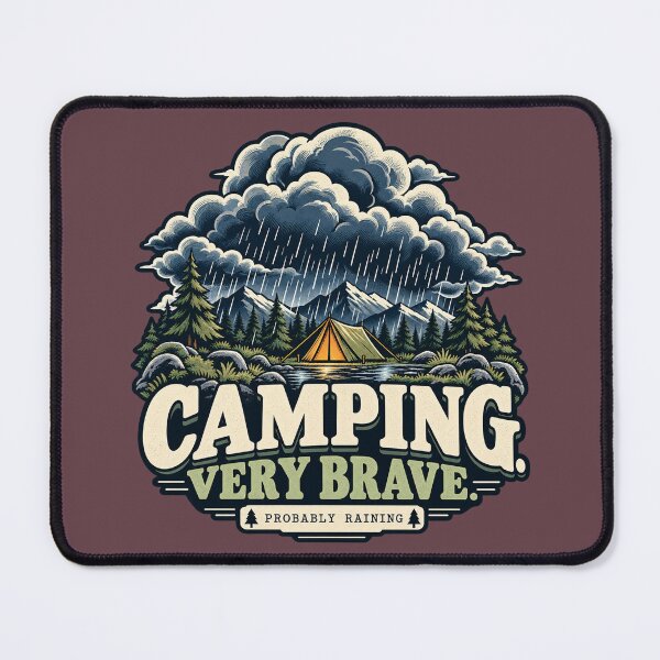 Item preview, Camping Very Brave Funny British Camping designed and sold by warlistop.