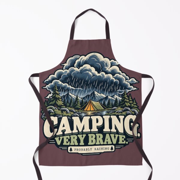 Item preview, Camping Very Brave Funny British Camping designed and sold by warlistop.
