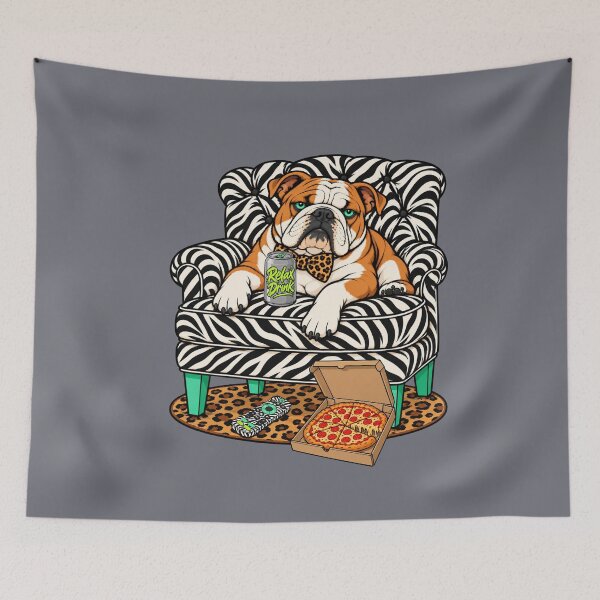 Item preview, The Lazy Boss – Funny Bulldog Relaxing designed and sold by Aimetoi.