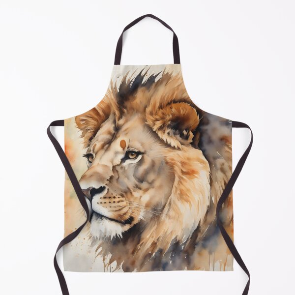 Item preview, Majestic Watercolor Lion Portrait designed and sold by Hackl20.