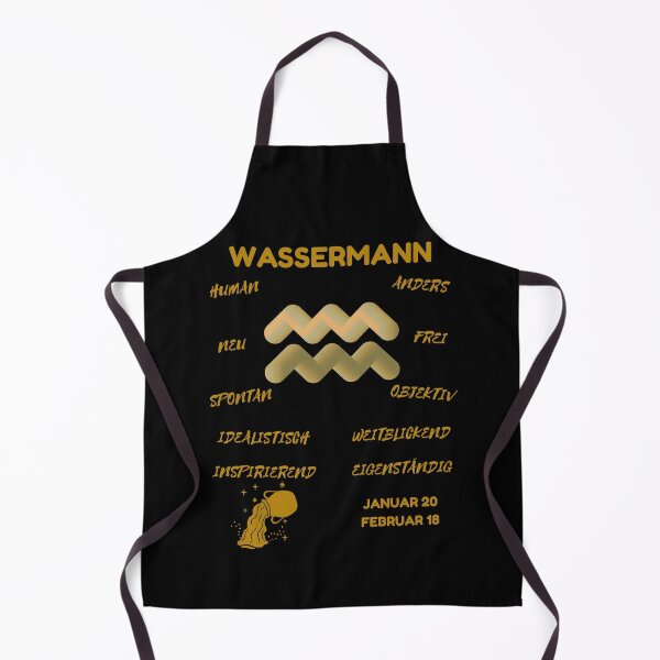 Artikelvorschau, Wassermann Sternzeichen Astrologie Horoskop Symbol - Metallic Gold & Black entworfen und verkauft von ZODIARA.