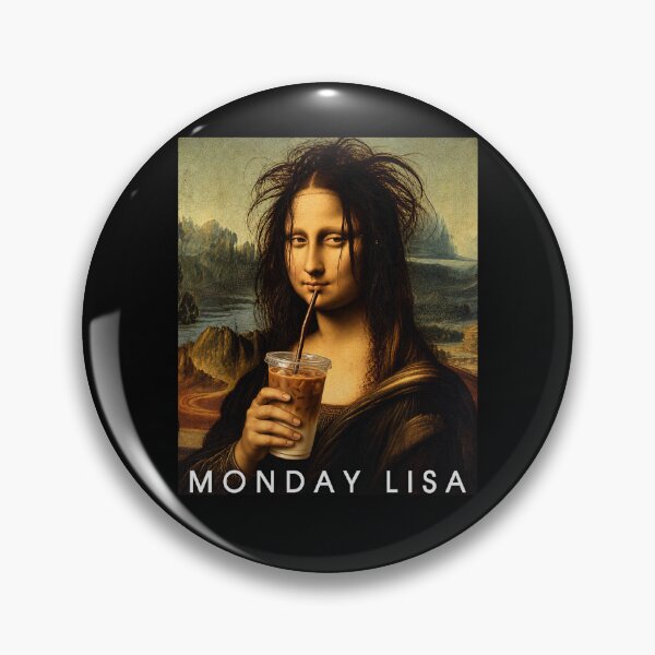 Item preview, Monday Lisa Funny Mona Lisa Meme designed and sold by charoen-design.