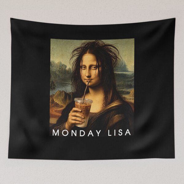 Item preview, Lunes Lisa Meme divertido de la Mona Lisa designed and sold by charoen-design.