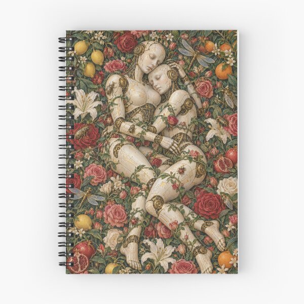Item preview, The Sleeping Androids Cyber Renaissance Art Print designed and sold by DMarquiseArt.