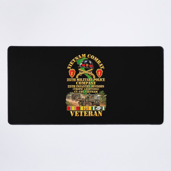 Item preview, Vietnam  Combat Veteran - 25th Military Police Co - 25th ID SSI w VN SVC w Convoy Escort Firefight - 3D - Transparent designed and sold by Military Insignia Products.