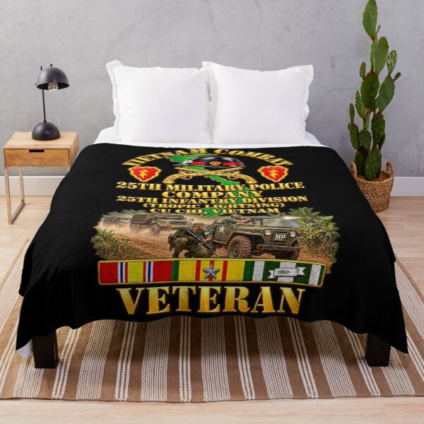 Item preview, Vietnam Combat Veteran - 25th Military Police Co - 25th ID SSI w VN SVC w Convoy Escort Firefight - 3D - Transparent designed and sold by Military Insignia Products.