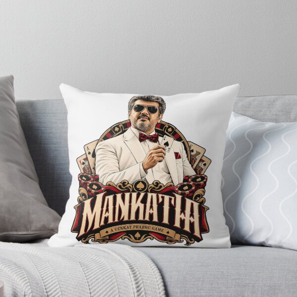 Aperçu de l'œuvre Mankatha Thala Ajith Kumar Patron du Casino créée et vendue par Fashvora.