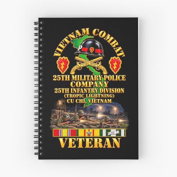 Item preview, Vietnam  Combat Veteran - 25th Military Police Co - 25th ID SSI w VN SVC w Base Camp Defense - 3D - Transparent designed and sold by Military Insignia Products.