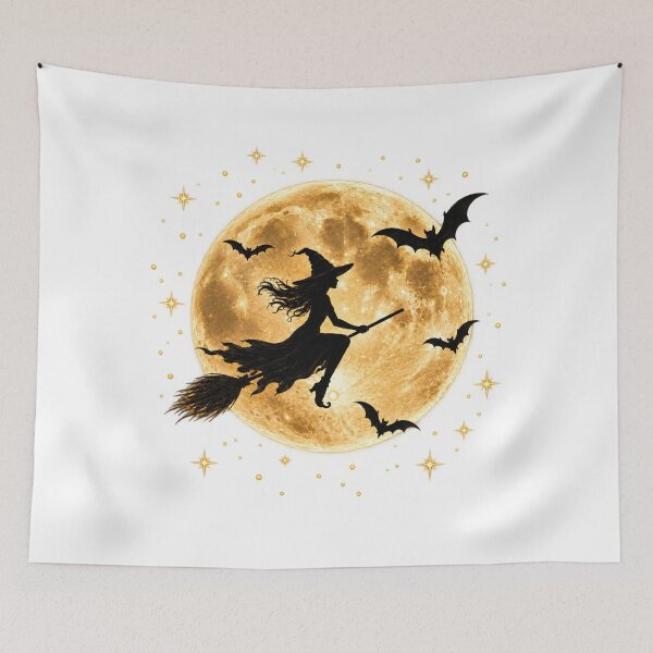 Item preview, Witch on Broom designed and sold by Suzu Comena.