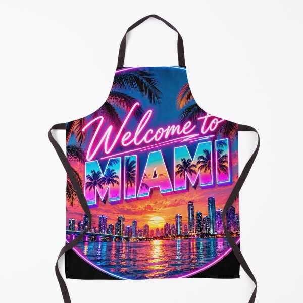 Item preview, Welcome to Miami – Neon Retro Sunset designed and sold by Kiziorq.