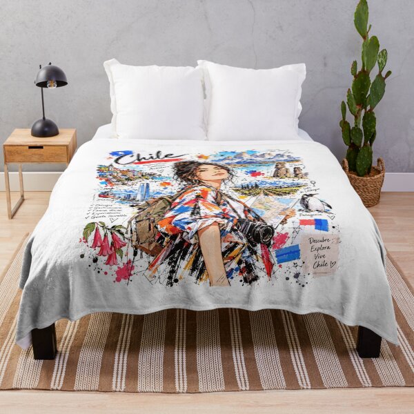 Item preview, Chile Travel and Nature Illustration designed and sold by EdwinkOne.