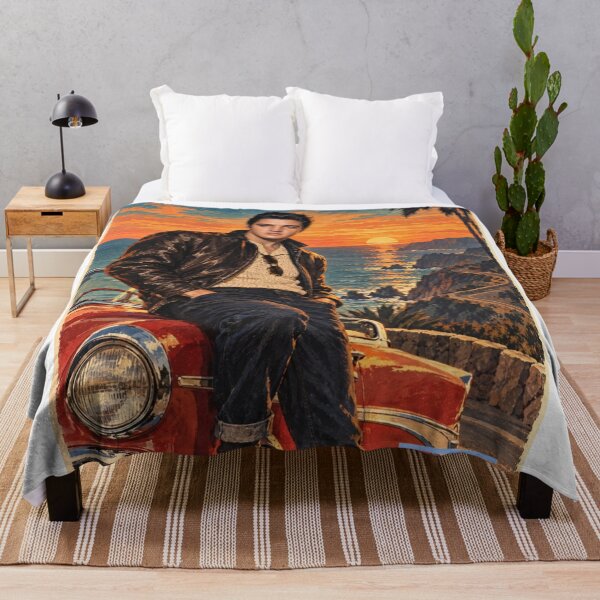 Item preview, Elvis Presley Coastal Drive – Vintage ’50s Red Car Poster designed and sold by ElvisVintagePosters.