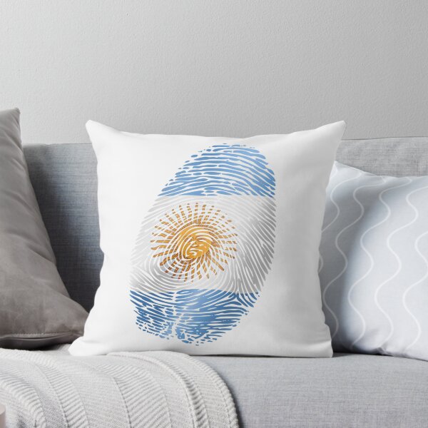 Artikelvorschau, Huella dactilar con la bandera argentina – Diseño de orgullo nacional argentino entworfen und verkauft von Crickb6783.
