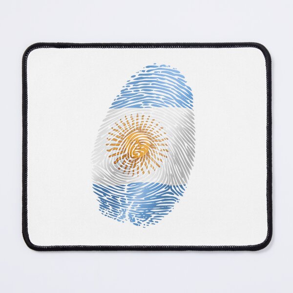 Item preview, Huella dactilar con la bandera argentina – Diseño de orgullo nacional argentino designed and sold by Crickb6783.