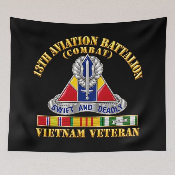 Item preview, 13th Aviation Battalion - Combat - Vietnam Veteran - 3D - Transparent designed and sold by Military Insignia Products.
