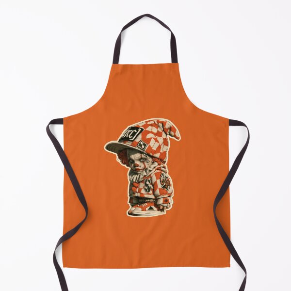 Item preview, Creepy Cute Clown Streetwear Sticker – Orange Checkered Jester designed and sold by Audra-studio.